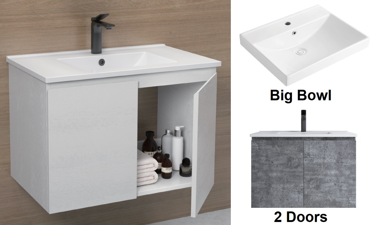 750mm PVC Vanity Cabinet Set D7103